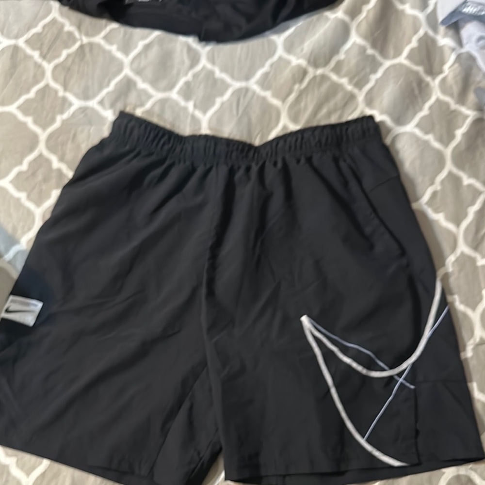 Nike Black and Gray Performance Shorts